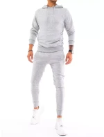 Pánské světle šedé tepláky model 21963627 - Dstreet Pánské světle šedé tepláky model 21963627 - Dstreet