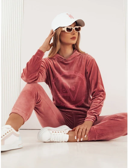 dámský velurový komplet růžový Dstreet model 21970206 - FashionStreet