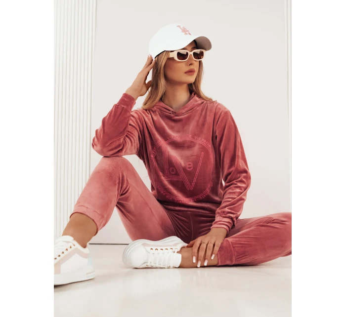dámský velurový komplet růžový Dstreet model 21970206 - FashionStreet