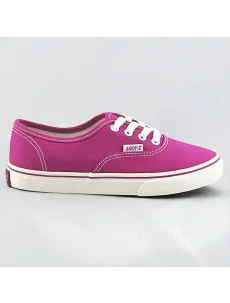 Dámske šnurovacie tenisky vo fuchsijovej farbe (A8865)