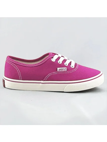 Dámské šněrovací tenisky ve fuchsijové barvě model 17134078 - ANDY-Z Dámské šněrovací tenisky ve fuchsijové barvě model 17134078 - ANDY-Z