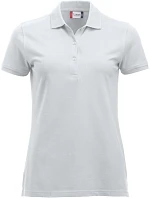 Clique Classic Marion S/S Dámske piqué polo z hustej bavlny 67.8246 biele Clique Classic Marion S/S Dámske piqué polo z hustej bavlny 67.8246 biele