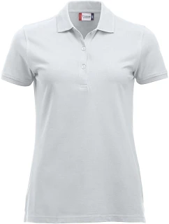 Clique Classic Marion S/S Dámske piqué polo z hustej bavlny 67.8246 biele