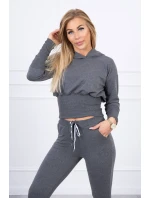 model 18747593 žebrovaná sada v grafitové barvě - K-Fashion model 18747593 žebrovaná sada v grafitové barvě - K-Fashion