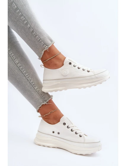 Dámské tenisky na masivní podrážce Big Star model 21653744 Bílé - Big Star Shoes