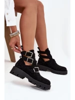 Dámské boty s pásky a Černé model 21709061 - Boto Dámské boty s pásky a Černé model 21709061 - Boto