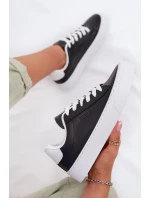 Dámské tenisky z eko kůže Big Star model 22009885 HIPOLY SYSTEM Černé - Big Star Shoes