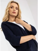 Dámsky sveter LO SW LK 3002 kardigan.98P tmavo modrý Dámsky sveter LO SW LK 3002 kardigan.98P tmavo modrý