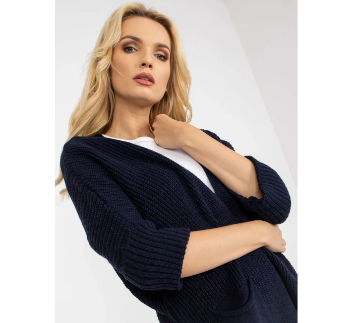 Dámsky sveter LO SW LK 3002 kardigan.98P tmavo modrý Dámsky sveter LO SW LK 3002 kardigan.98P tmavo modrý