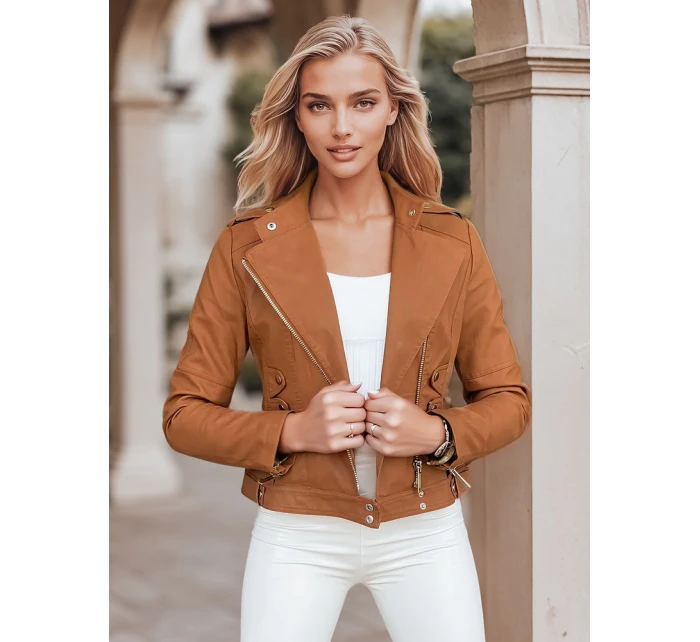 Dámska bunda TERLA camel ramones FashionStreet TY3039