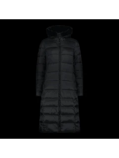 Dámský zimní dlouhý kabát zateplená bunda s kapucí černá model 21350594 - CMP