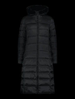Dámský zimní dlouhý kabát zateplená bunda s kapucí černá model 21350594 - CMP
