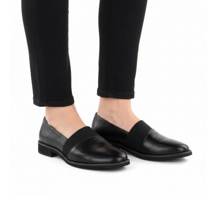 Dámske čierne poltopánky Jezzi RMR25128