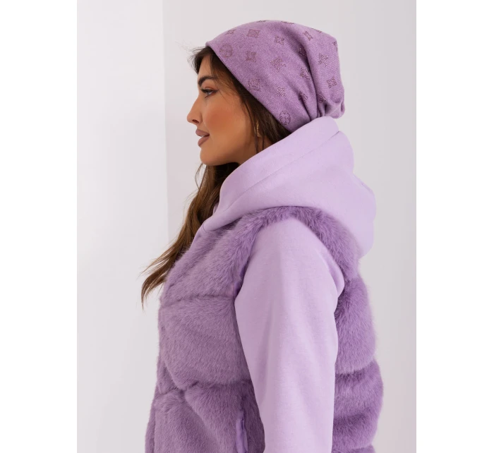 Czapka AT CZ model 18997426 jasny fioletowy - FPrice Czapka AT CZ model 18997426 jasny fioletowy - FPrice