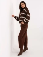 Spodnie jeans SP  brązowy model 21776360 - FPrice