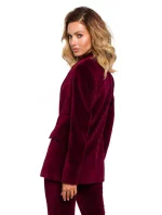 Zamatové sako s gombíkom M643 - Moe Zamatové sako s gombíkom M643 - Moe