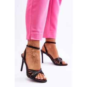 Sandále na podpätku model 181072 Step in style