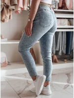 Dámske úzke džínsy s opaskom FLORENCIO modré FashionStreet UY2457 Dámske úzke džínsy s opaskom FLORENCIO modré FashionStreet UY2457
