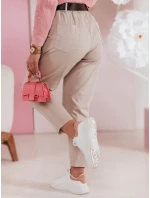 Dámske ležérne nohavice s opaskom SOFELIA moka FashionStreet UY2505