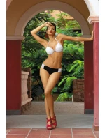 Plavky Miranda Bianco-Nero M-215 White and Black (172) - Marko