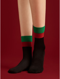 Dámske ponožky Fiore G 1121 Jingle Vianočné