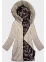 oboustranná dámská zimní bunda s kapucí model 21246417 - S'WEST