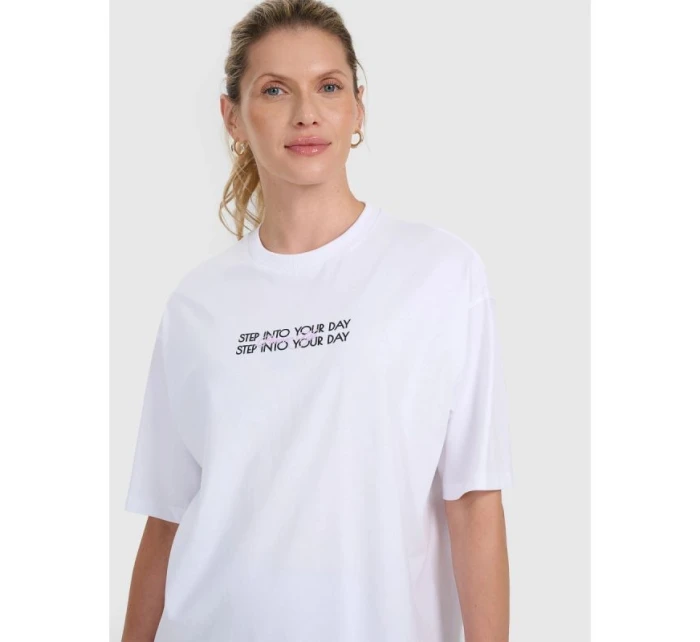 Dámské tričko oversize s potiskem model 21736491 dámské - 4F Dámské tričko oversize s potiskem model 21736491 dámské - 4F