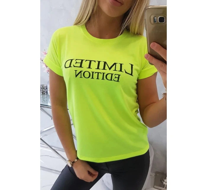 Limitovaná edícia blúzky žltá neónová Limitovaná edícia blúzky žltá neónová