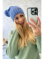 Fleecová čiapka Paulina K227 light denim