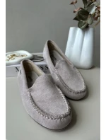 Mokasyny Damskie Z Eko Zamszu Fioletowe Amrutia