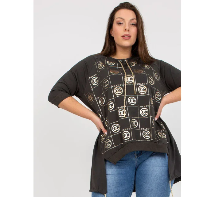 Šaty RV SK 7726.56P tmavá khaki