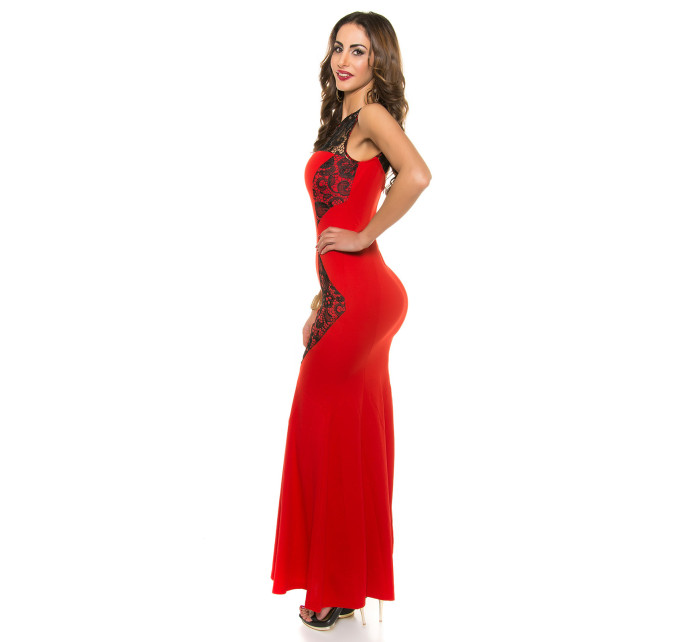 Red Carpet Look! Koucla evening dress with lace