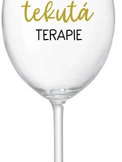 Daddy's Liquid Therapy - číry pohár na víno 350 ml