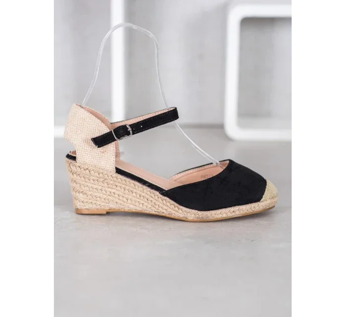 Dámske lodičky na klínku OM247B - Small Swan