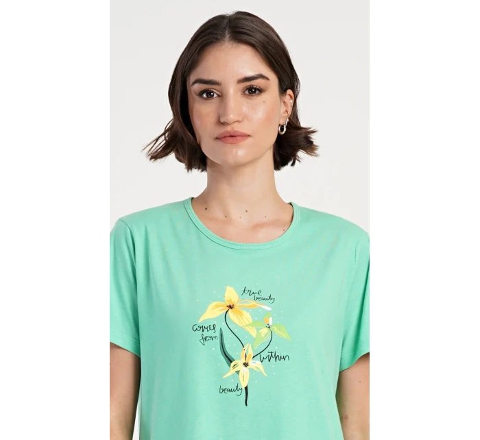 Dámske domáce šaty s krátkymi rukávmi Paula Dámske domáce šaty s krátkymi rukávmi Paula