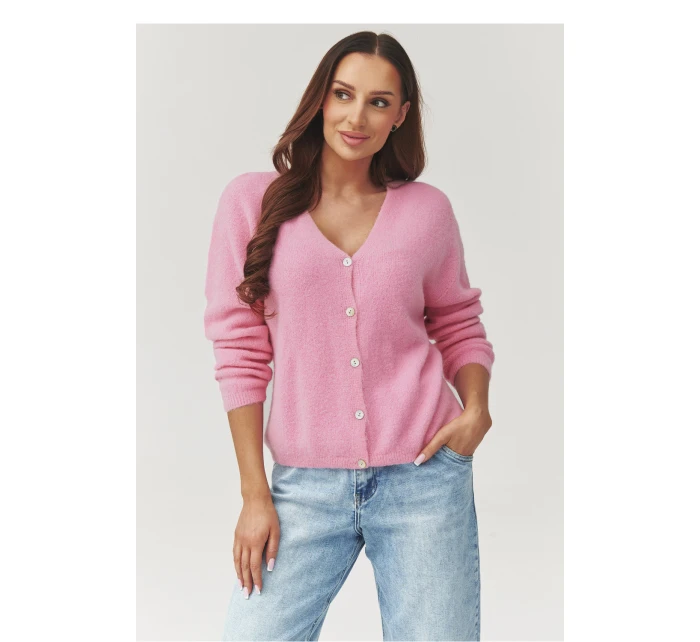 Sveter na gombíky model 223255 Makadamia
