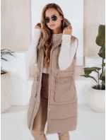Dámská prošívaná vesta béžová Dstreet model 21966341 - FashionStreet