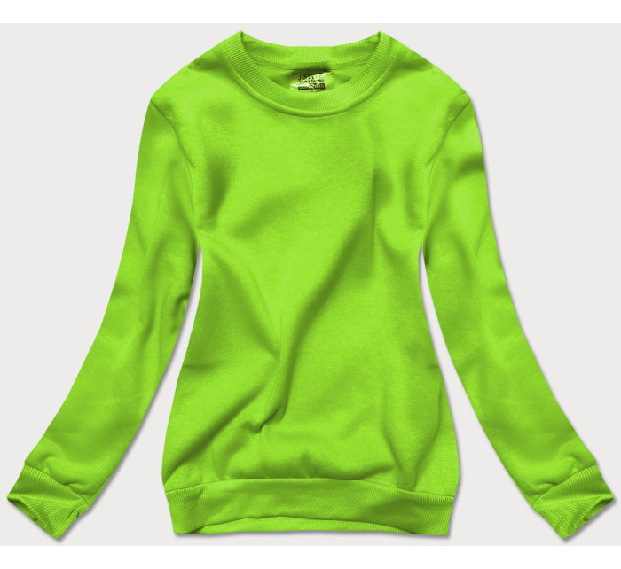 Svetlo zelená dámska tepláková mikina so sťahovacími lemami (W01-31)