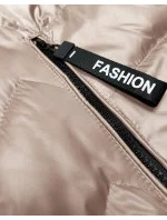 Svetlo béžová dámska vesta s odnímateľnou kapucňou S'West (B8231-51)