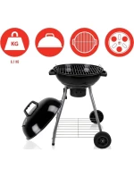 GUĽOVÝ ZÁHRADNÝ GRIL REX STEEL 46CM S POPOLNÍKOM