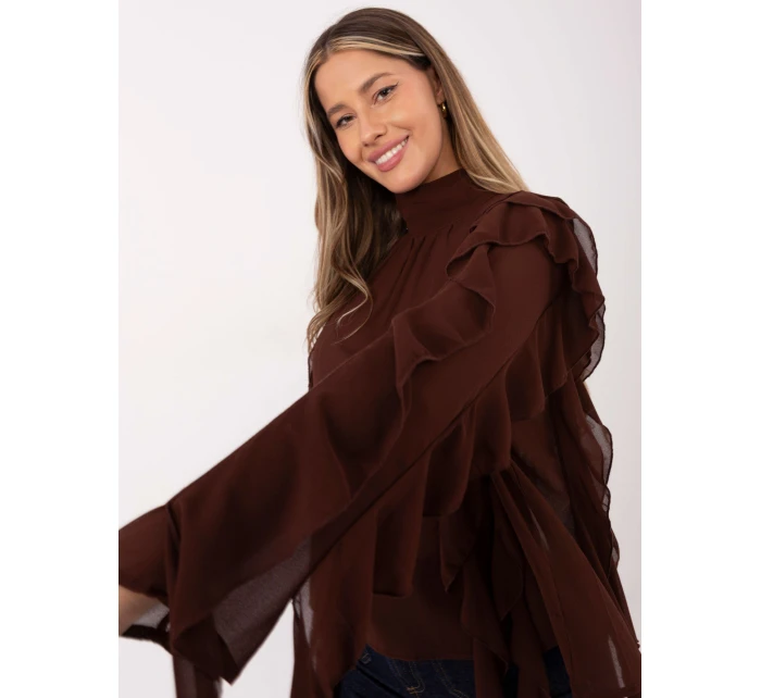 Blúzka PM BZ J1005.25 hnedá Blúzka PM BZ J1005.25 hnedá