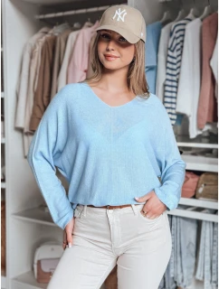 Dámsky oversize sveter NORVAN modrý Dstreet MY2452