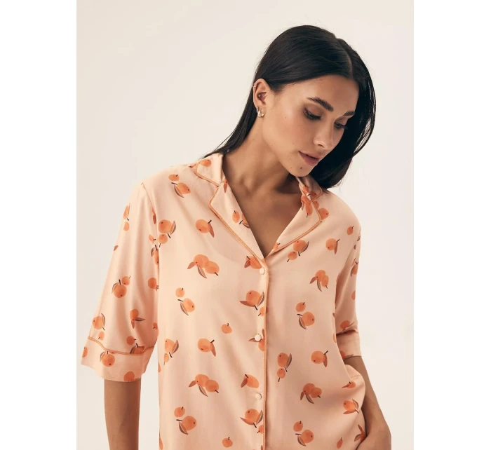 Dámske pyžamo Henderson 42686 Naranja w/r S-2XL pruhované