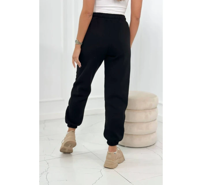 Bavlnené nohavice Amour čierny Bavlnené nohavice Amour čierny