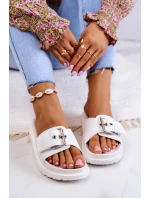 Klasyczne Klapki Damskie Big Star JJ274A309 Białe