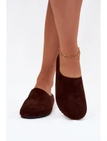 Dámské Pantofle Z Eko Čokoládové model 21788020 - Boto Dámské Pantofle Z Eko Čokoládové model 21788020 - Boto