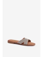 Dámské ploché stříbrné s kamínky Zinnia Dámské ploché stříbrné s kamínky Zinnia