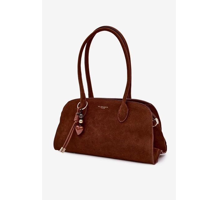 Kabelka s přívěskem a Eko semiš Camel model 22111660 - Flora&Co