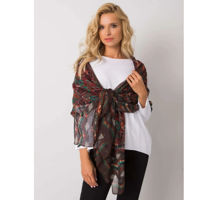 Závoj AT CH F106008 tmavohnedý