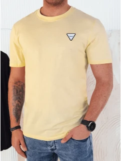 Pánske základné žlté tričko FashionStreet RX5445